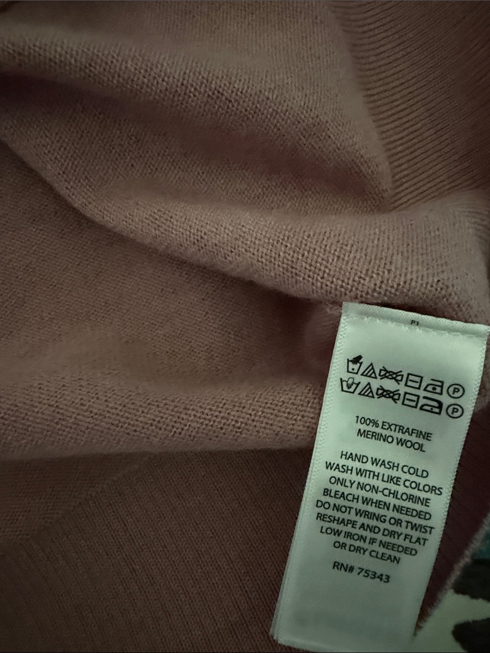 Nicole Miller New York Dusty Rose Short Sleeve Wool Sweater L - Picture 8 of 8
